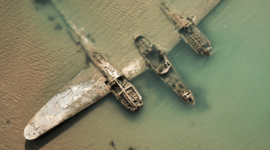 Rediscovered Relic P-38 Lightning Found on Harlech Beach