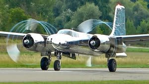 5,000hp ROAR: A-26B Invader’s Powerful Takeoff @ Switzerland