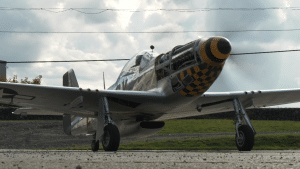 High-Power Engine Run Of A P-51D Mustang