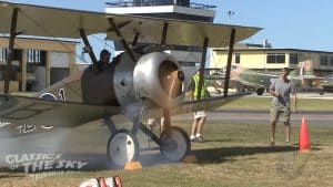 WW1 Sopwith Camel Starts Her Original Rotary Engine