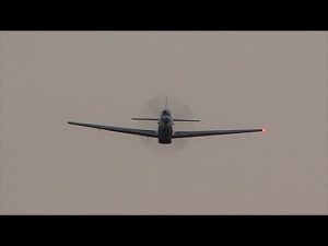 P-51 Mustang Roars Through The Sunset