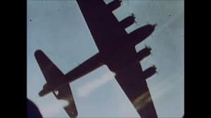 FOOTAGE of B-17s Attacked by Me-109s