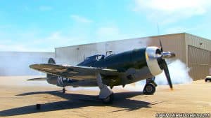 Smoky and Powerful P-47 Thunderbolt Engine Start-Up