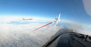 Watch Russian Fighter Jet Fly Dangerously Close to US F-16 Near Alaska