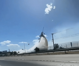 Watch Plane Bursts into Flames and Crashes Near Highway, Caught on Camera