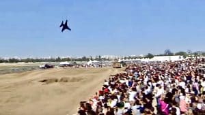 F-16 Fighter Jet Pulls Up Too Late