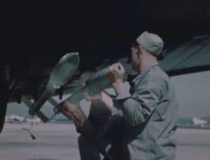 Footage of Marines Arming the F4U Corsair During WWII