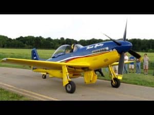 P-51 Thunder Mustang With V-12 Engine Start-up
