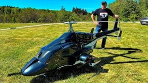 WORLD´S LARGEST RC AIRWOLF BLACK BELL-222
