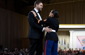 Marine Shares Experience Dancing with JD Vance