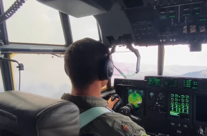 Watch a Cockpit View of a C-130 as Pilots Battle California Wildfires