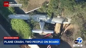 Small Plane Crashes in Temple City Backyard, Almost Hits House