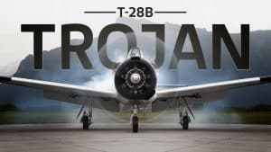 T-28 Trojan Starts And Takes Off