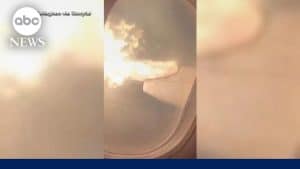 Video Captures Moment Plane’s Wing Engulfed in Flames