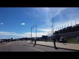 B-1 Bomber Flyby Sets Off Car Alarms