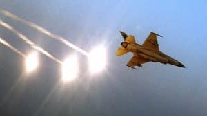 F-16 dodging 6 Iraqi SAM launches on Jan 19, 1991