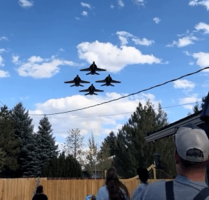 Watch This Backyard Four Blue Angels Flyby That Transformed an Ordinary Day