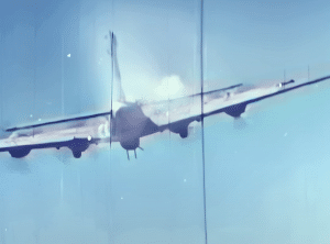 Watch a Colorized WWII Footage of B-17 Flying Fortress Taking Fire From a Bf 110