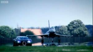 Bugatti Veyron vs A Euro Fighter Jet