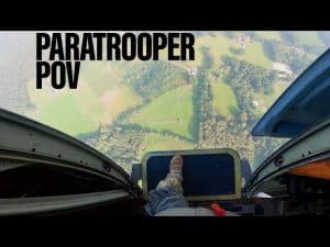 RAW VIDEO: See paratrooper’s POV as he steps into the air