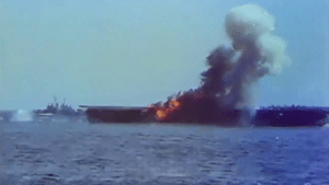 Unseen WWII Real Footage of Kamikaze Attacks in Action