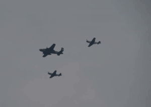 Watch P-51 Mustangs and a B-25 Mitchell Soar Over Army Parade