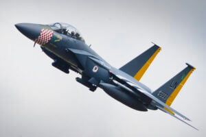 F-15E Lands Safely in Japan After Losing Wheel Mid-Flight