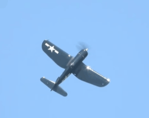 Watch: CAF FG-1D Corsair Carve Up the Blue Skies Over Geneseo, New York