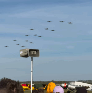 Watch the Incredible Sight of 12 Spitfires and 3 Hurricanes During The Duxford’S Big Wing Airshow