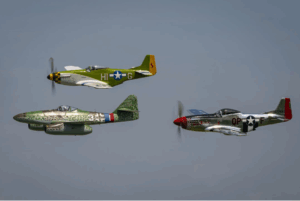 Watch WWII Legends Unite as the Me 262 and Two P-51 Mustangs Fly Together at AirVenture 2025