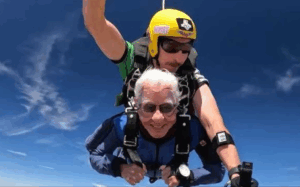 Watch WWII Veteran Celebrate 100th Birthday With Skydive in Davis