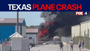 Two Killed as Aircraft Crashes Near Fort Worth, Igniting Massive Fire