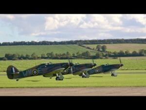 3 Beautiful Hawker Hurricanes Take Off 3 Beautiful Hawker Hurricanes Take Off