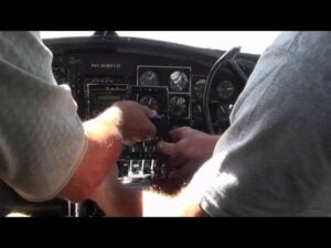 B-17 Startup Sequence and Flight From Inside