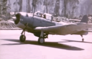Watch Real Colored Footage of B-24 Bombers Landing and SBD Dive Bombers Taking Off at Bougainville, World War II