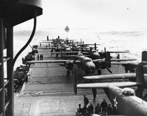 On This Day in WWII (1942): B-25 Mitchells Successfully Launched From USS Hornet Ahead of Doolittle Raid