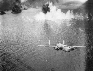 On This Day in WWII (1944): U.S. Fifth Air Force B-24s, B-25s and Fighters Devastate Japanese Airfields at Wewak