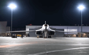 Watch: U.S. B-1 Bombers Launch Missions as USS Abraham Lincoln Leads Operations in New Pentagon Footage