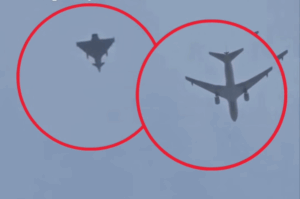 Watch: Resident Captures Incredible Footage of UAE Passenger Flight Escorted by Fighter Jets Amid Ongoing Iran Attacks