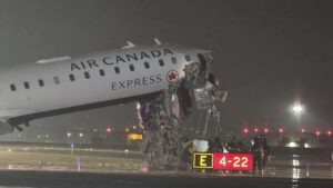 Air Canada Plane Collides With Fire Truck on LaGuardia Runway