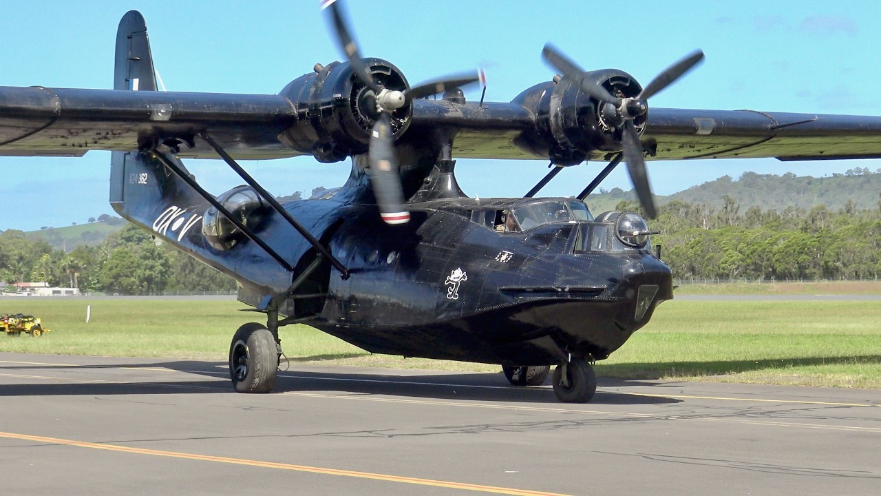 Legendary PBY Catalina Engine Run and Takeoff In 4K - World War Wings
