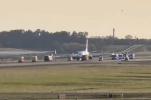 Fire Trucks Rush to Ryanair Jet After Emergency Landing in Berlin