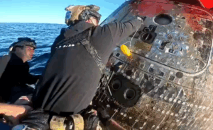 Watch: First Moments as Recovery Team Reaches Artemis II Crew After Splashdown